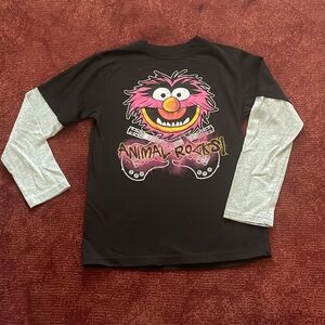 Vintage Girls Disney Muppets “Animal Rocks” Long Sleeve T-Shirt